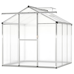 Large Walk-in Green House with Rain Gutters and Polycarbonate Panels-6 FT