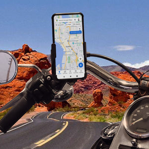 Large Metal Phone Mount with 2" handlebar Bracket by GloDea