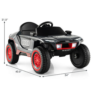 Licensed Audi Kids Ride On E-tron Racing Car-Gray
