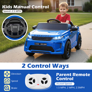 Licensed Land Rover Kids Ride on Car 12V Battery Powered Kids Electric Car-Navy