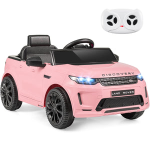 Licensed Land Rover Kids Ride on Car 12V Battery Powered Kids Electric Car-Pink
