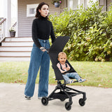 Lightweight Baby Stroller Compact and Airplane-Friendly Travel Stroller-Black
