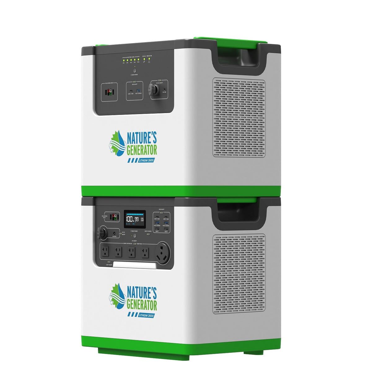 Nature's Generator Lithium 3600 Solar Generator and Transfer Switch