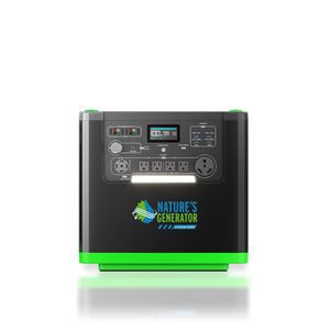 Nature's Generator Lithium 6000 with Solar Panels and Wind Turbine