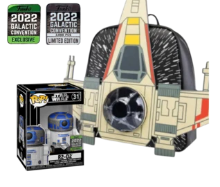 Loungefly X-Wing Bag & R2-D2 Diamond Pop!  2022 Galactic (Shared) Exclusive