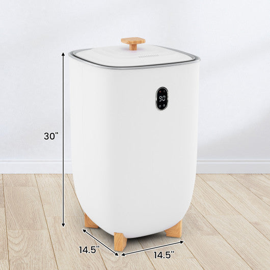 40L Towel Warmer Luxury Hot Towel Bucket with 2 Heating Temperatures-White