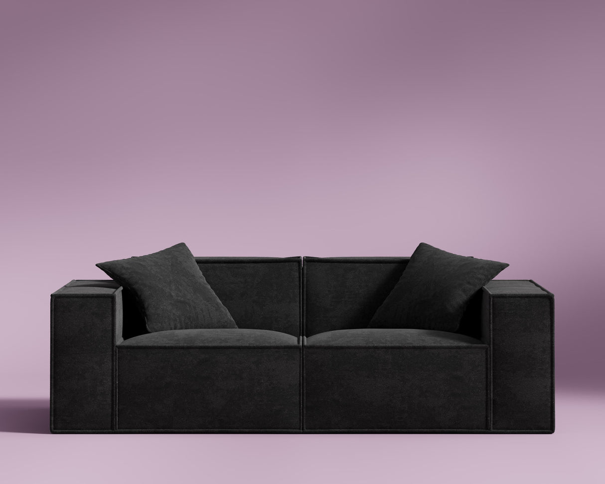 M1 Sofa Loveseat - Carbon Black