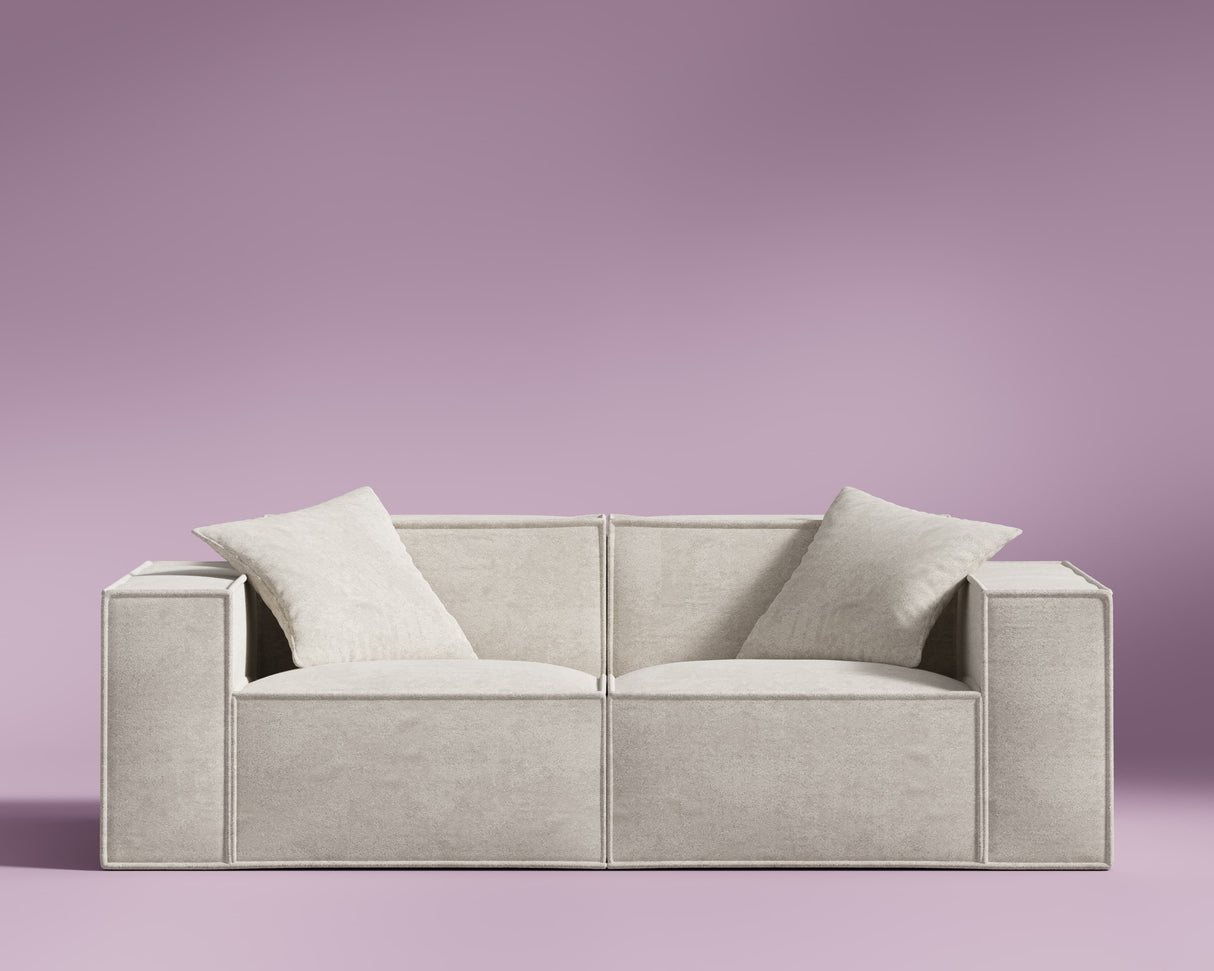 M1 Sofa Loveseat - Helium Cloud