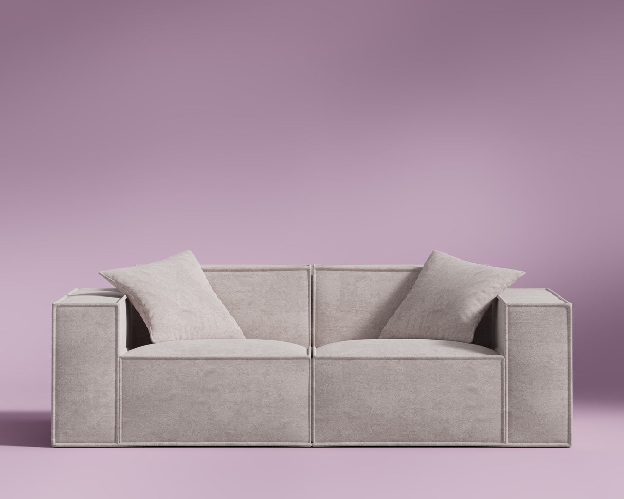 M1 Sofa Loveseat - Beryllium Blush