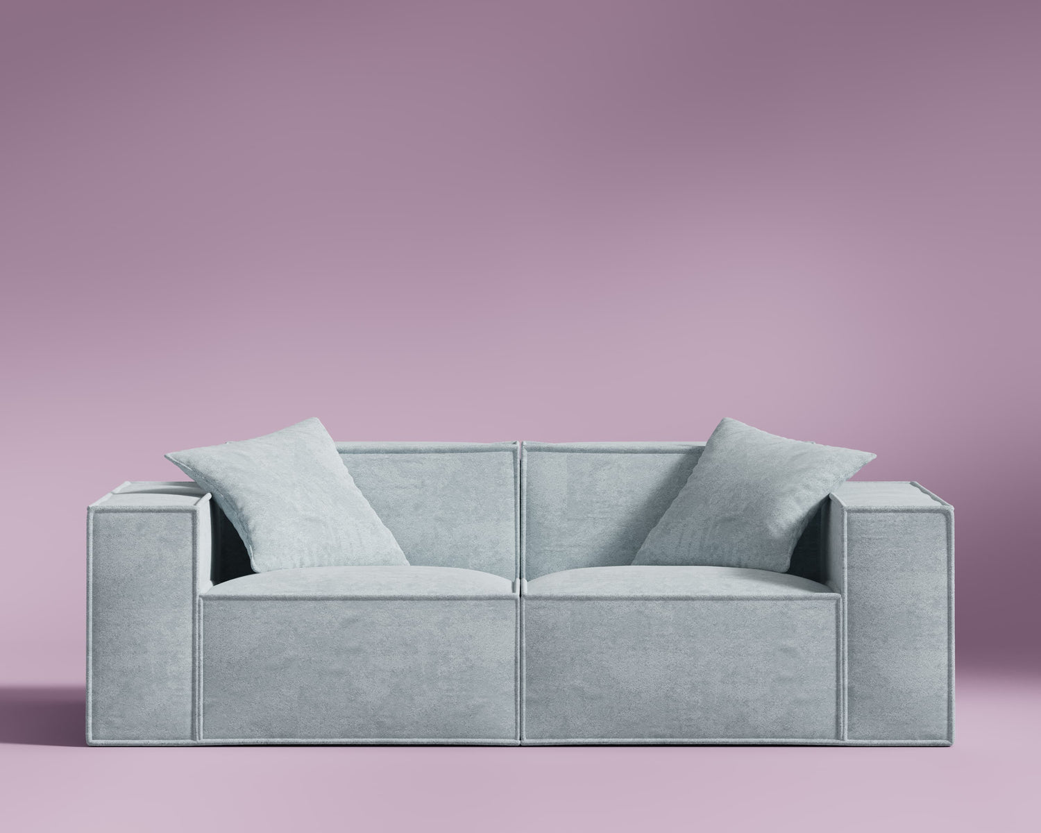 M1 Sofa Loveseat - Nitrogen Sky Blue