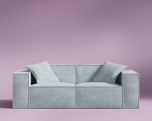 M1 Sofa Loveseat - Nitrogen Sky Blue