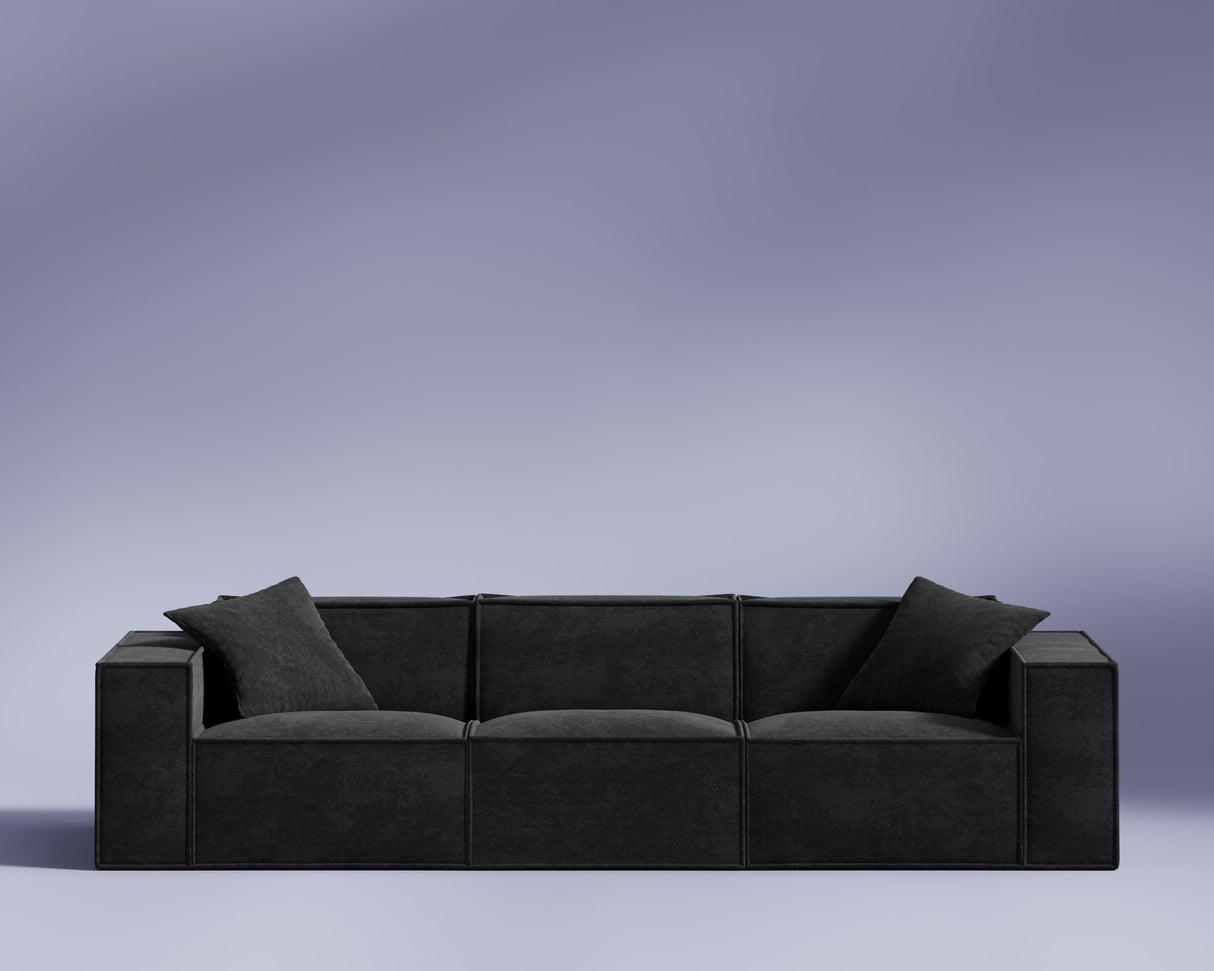 M1 Sofa Three Seater - Carbon Black
