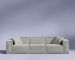 M1 Sofa Three Seater - Platinum Grey