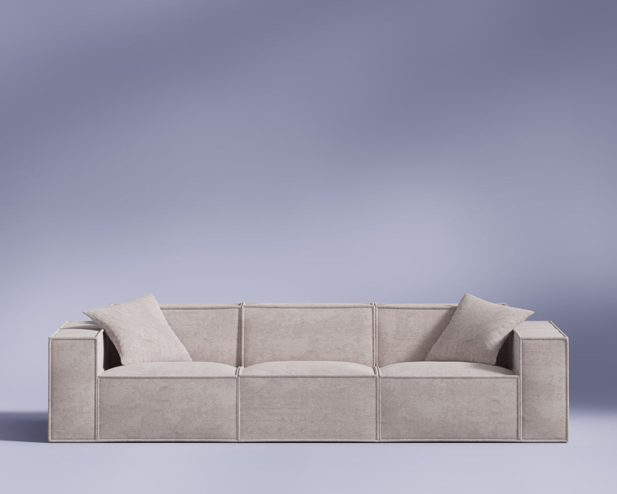 M1 Sofa Three Seater - Beryllium Blush