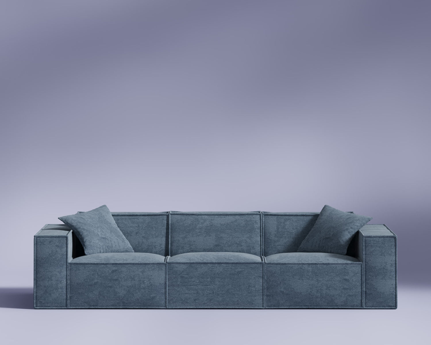 M1 Sofa Three Seater - Hydrogen Blue