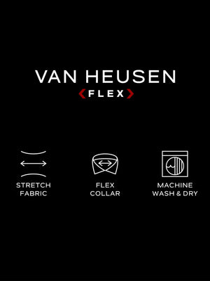 Van Heusen Men's Dress Shirt Slim Fit Flex Collar Stretch Solid 18.5" Neck 32"-33" Sleeve Grey Mist