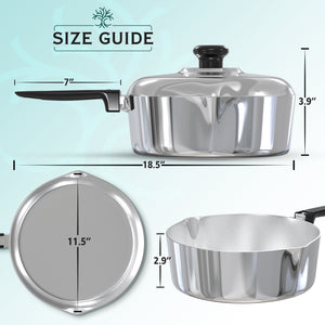 12 Inch Sauté Pan with Lid