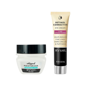 Hydration & Renewal Duo: Whipped Moisturizer + Retinol Corrective Eye Cream by Pursonic