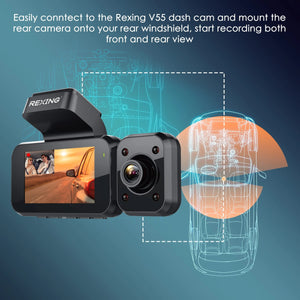 Rexing Cabin View Camera For V55 Premium 4K Modular Capabilities Car Dash Cam