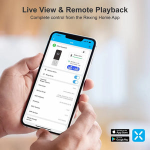 Rexing SDB1 + Free 2 Year Warranty Smart Wireless Video Doorbell Camera 1080p Recording with WiFi
