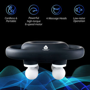 9-Speed Massage Gun & Portable Handheld Massager Bundle