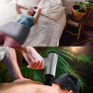 Ultimate Muscle Recovery & Pain Relief Bundle: 6 Speed Massage Gun & Electric Heating Pad by Pursonic