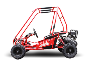 TrailMaster MINI XRS+ Kids Go Kart, 5.5hp Gas Engine, Dual Seats, Adjustable Pedals, Pull Start, Kids Ages 4-9
