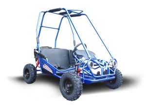 TrailMaster MINI XRS+ Kids Go Kart, 5.5hp Gas Engine, Dual Seats, Adjustable Pedals, Pull Start, Kids Ages 4-9