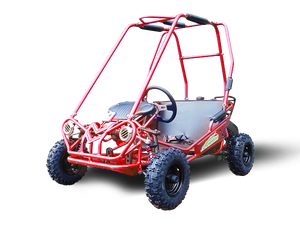 TrailMaster MINI XRS+ Kids Go Kart, 5.5hp Gas Engine, Dual Seats, Adjustable Pedals, Pull Start, Kids Ages 4-9