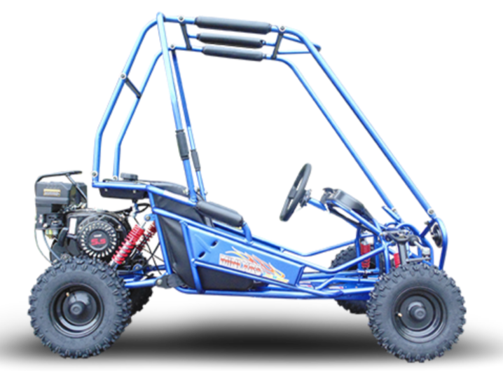 TrailMaster MINI XRS+ Kids Go Kart, 5.5hp Gas Engine, Dual Seats, Adjustable Pedals, Pull Start, Kids Ages 4-9