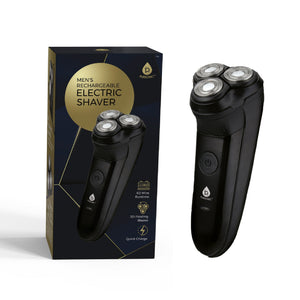 Men's Rechargeable Electric Shaver – 3D Floating Blades, 60-Minute Runtime & Quick Charge