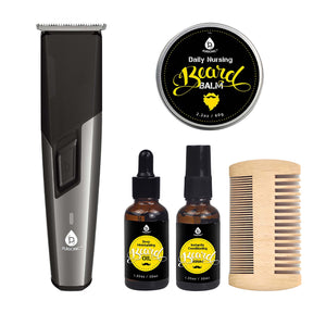 Mario Lopez Rechargeable Men’s Grooming & Beard Care Bundle – Complete Hair, Beard, Nose, and Ear Kit by Pursonic