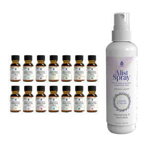 Pursonic Lavender & Sea Salt Mist Spray + 14-Pack Essential Oil Gift Set for Aromatherapy & Wellness by Pursonic
