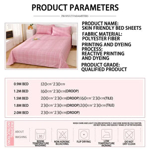 Cotton Bed Sheets Cover and Pillowcases