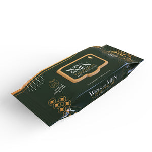 Men's Assorted Face and Body Wipes – Cedarwood, Tea Tree, and Eucalyptus (3-Pack, 150 Wipes) by Pursonic