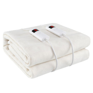 Machine Washable Electric Bed Warmer with Dual Controller 9 Heat Setting and 9-Hour Auto Off and Overheat Protection-Full Size