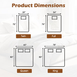 Machine Washable Electric Bed Warmer with Dual Controller 9 Heat Setting and 9-Hour Auto Off and Overheat Protection-Full Size