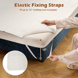 Machine Washable Electric Bed Warmer with Dual Controller 9 Heat Setting and 9-Hour Auto Off and Overheat Protection-King Size