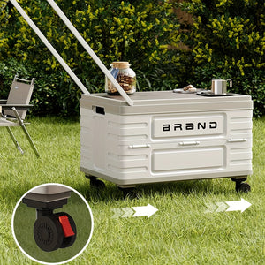 Collapsible Storage Bins Box with Lids And Handle - Portable Plastic Storage