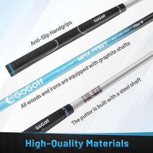 Men's Complete Golf Clubs and Bag Set-White