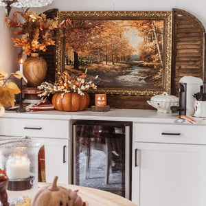 Indoor/Outdoor Metal Pumpkin with Lid