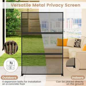 Set of 2 Metal Privacy Screen with Expansion Bolts