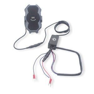 Metal Phone Mount Inductive charging kit - vibration dampening - IP67 rated by GloDea
