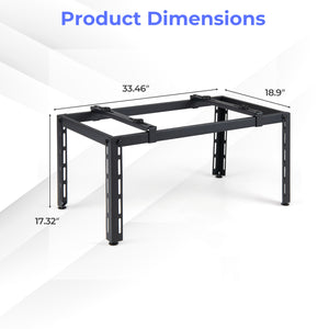 Mini Split Ground Stand Adjustable for 9000-36000 BTU Ductless Air Conditioners Heat Pump-Black
