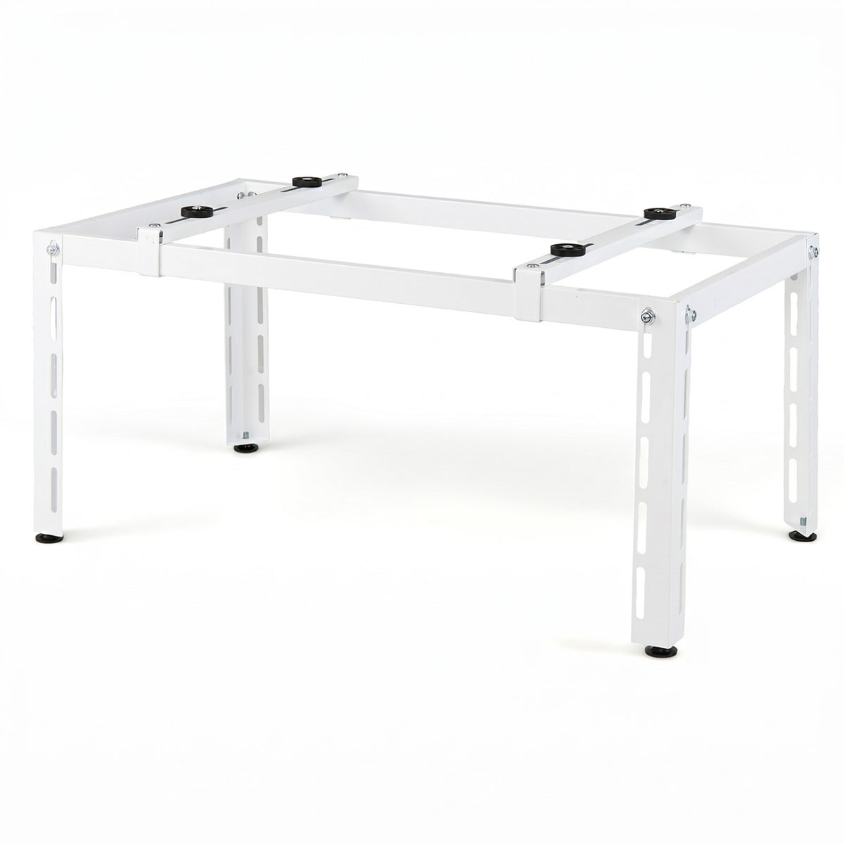 Mini Split Ground Stand Adjustable for 9000-36000 BTU Ductless Air Conditioners Heat Pump-White