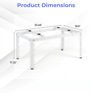 Mini Split Ground Stand Adjustable for 9000-36000 BTU Ductless Air Conditioners Heat Pump-White