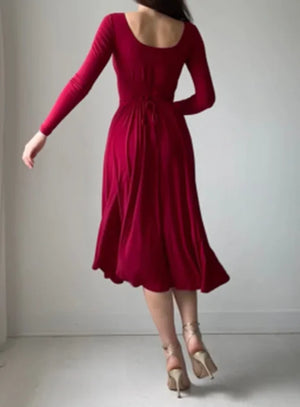 Women Elegant Long Sleeves Dress