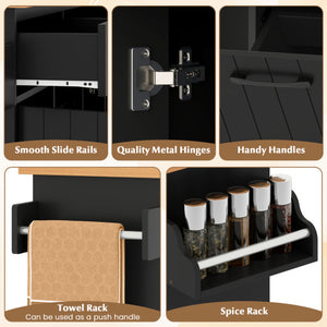 Ergonomic Mesh Office Chair with Adjustable Lumbar Support and Flip-up Armrests-Black