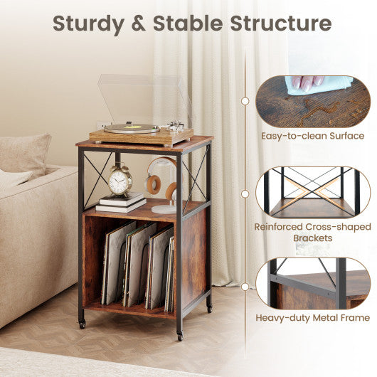 18-Inch Outdoor Wood Bar Stools Set of 2 with Round Seat and Footrest