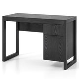 Modern Computer Desk Writing Workstation with Cabinet and Drawer-Black